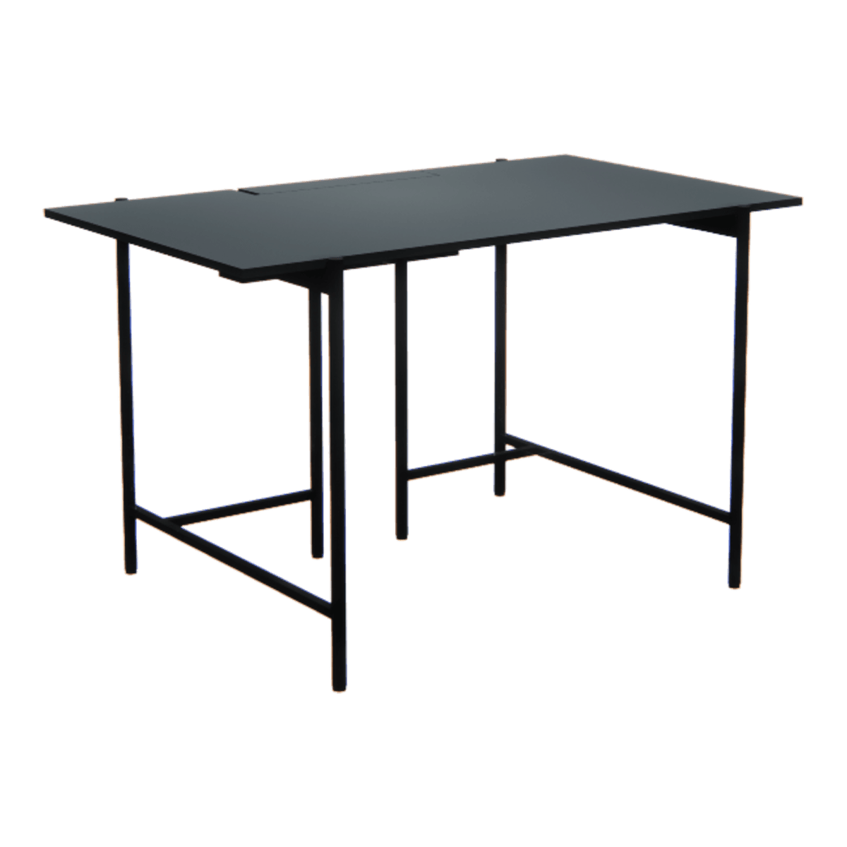 Rectangle Desk / Pewter - 1200D_pewter_naname