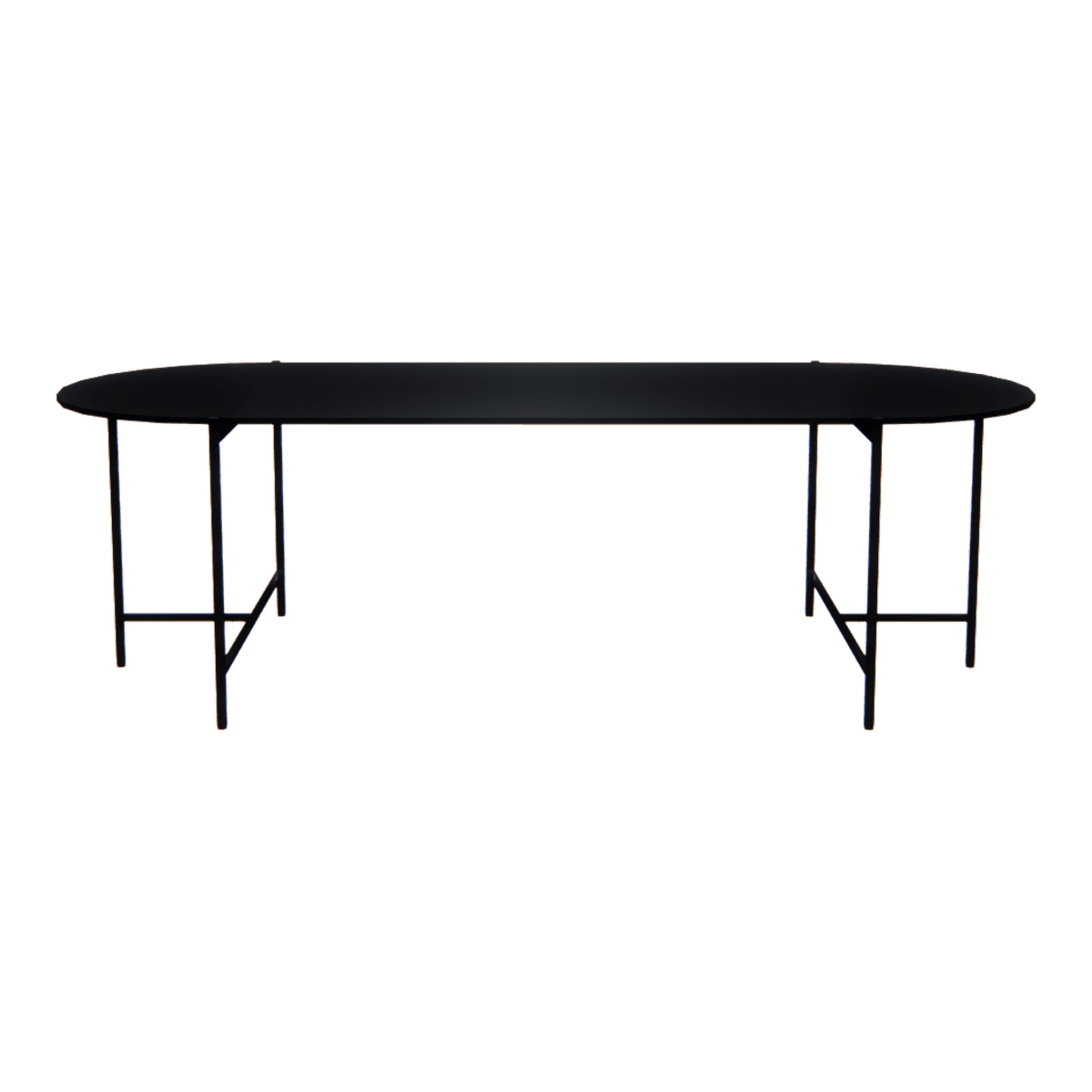 Oval Table / Charcoal - 2400_charcoal