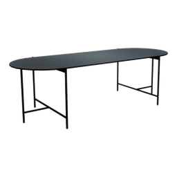 Oval Table / Pewter - 2400_pewter_naname