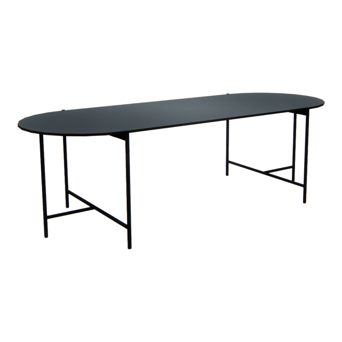 Oval Table / Pewter - 2400_pewter_naname